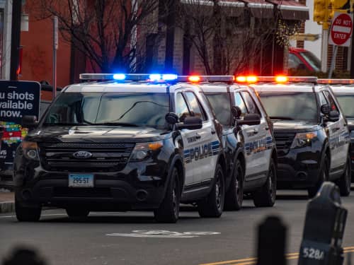 Police cars