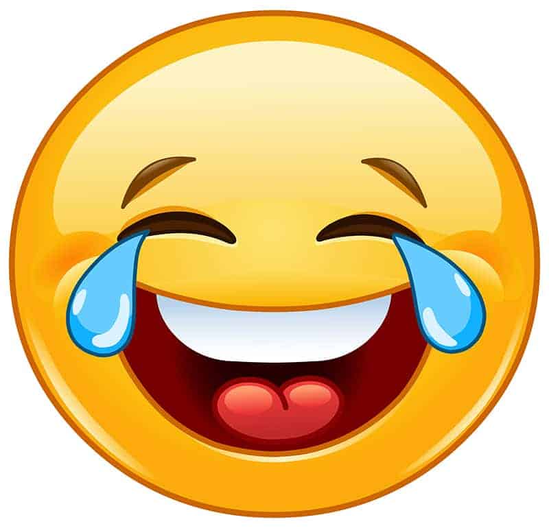 Cry-Laughing yellow emoji