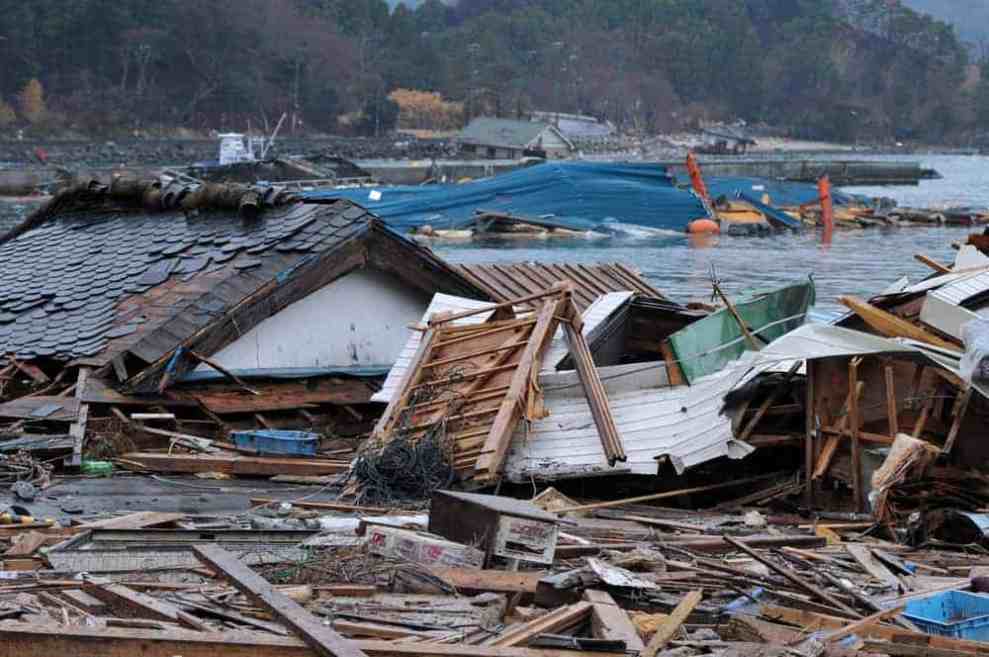 Tsunami damage