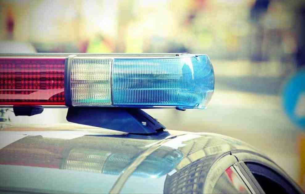 police lights and a cop car