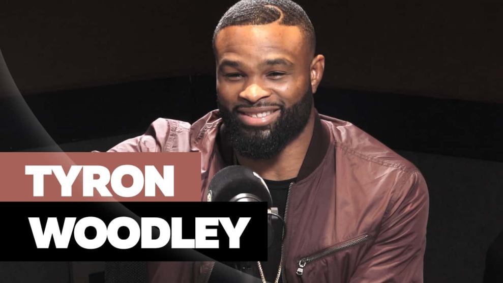 Tyronn Woodley in Hot 97 Studio