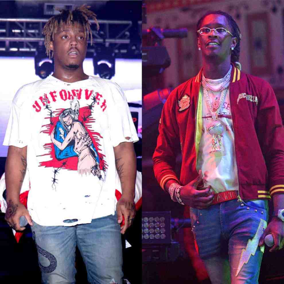 Juice WRLD and Young Thug on stage