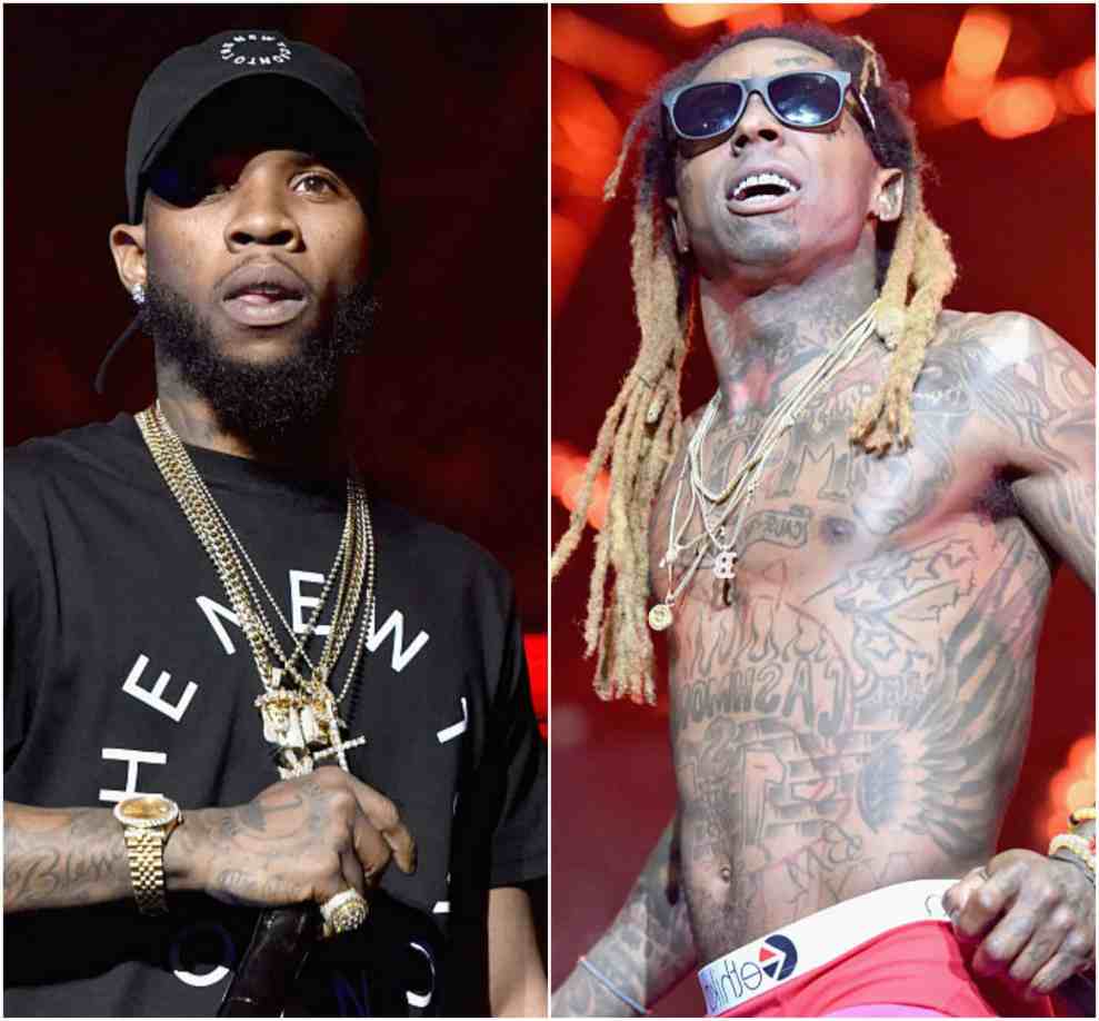 Tory Lanez & Lil Wayne split image