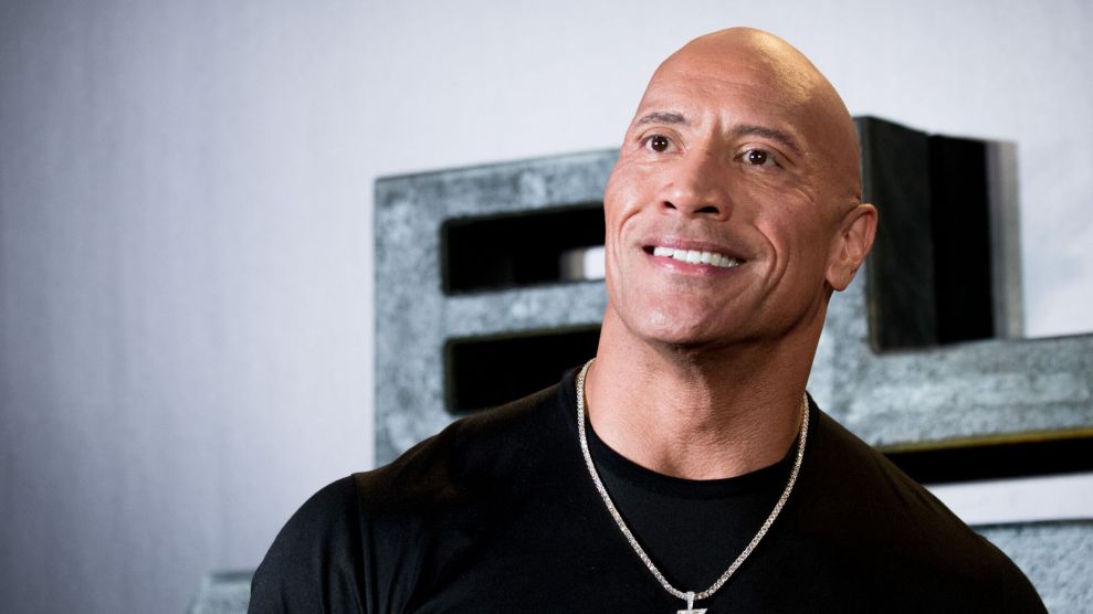 MADRID, SPAIN - OCTOBER 19: Actor Dwayne The Rock Johnson attends the "Black Adam" premiere at Cine Capitol on October 19, 2022 in Madrid, Spain.