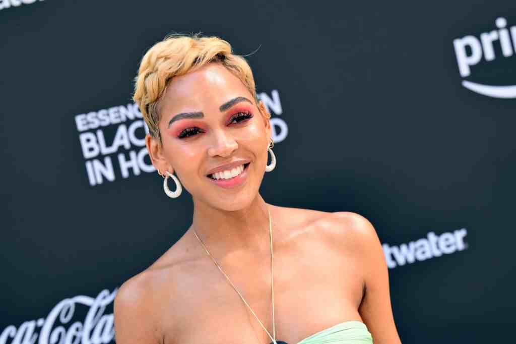 Meagan Good Stuns Social Media In An Emerald Strapless Gown