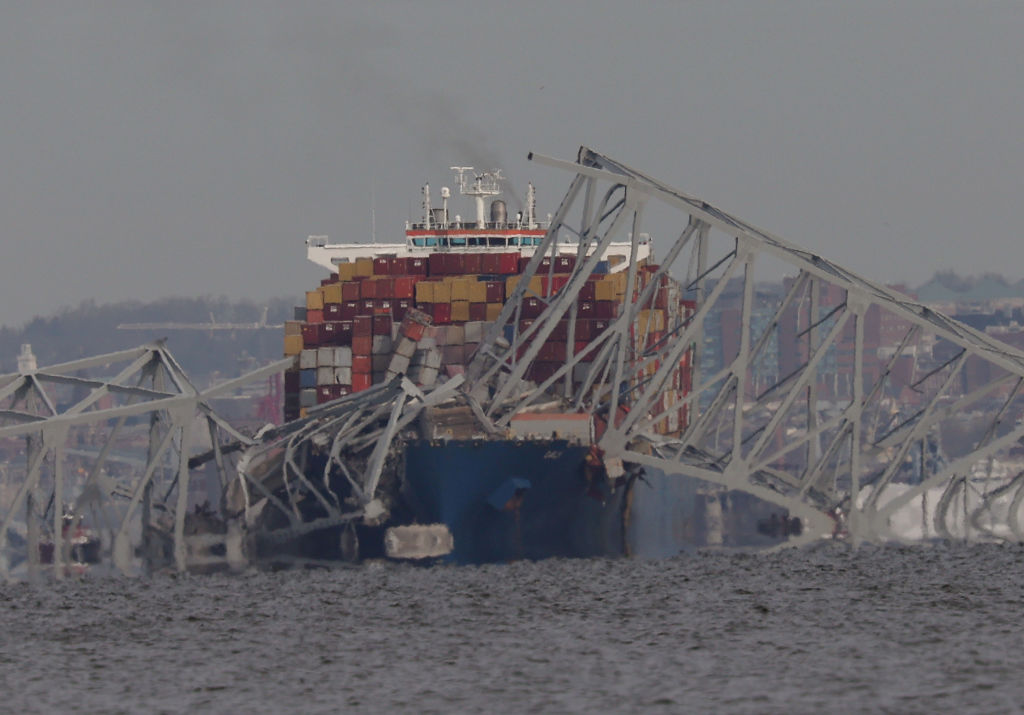 Baltimore Key Bridge Collapses After Being Hit By A Ship