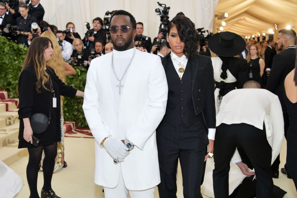 Sean "Diddy" Combs and Cassie attends the Heavenly Bodies: Fashion & The Catholic Imagination Costume Institute Gala at The Metropolitan Museum of Art on May 7, 2018 in New York City.