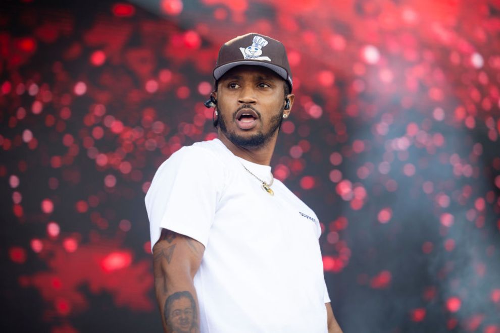 Trey Songz performs at JuicyFest at Fremantle Oval on January 14, 2024 in Perth, Australia.
