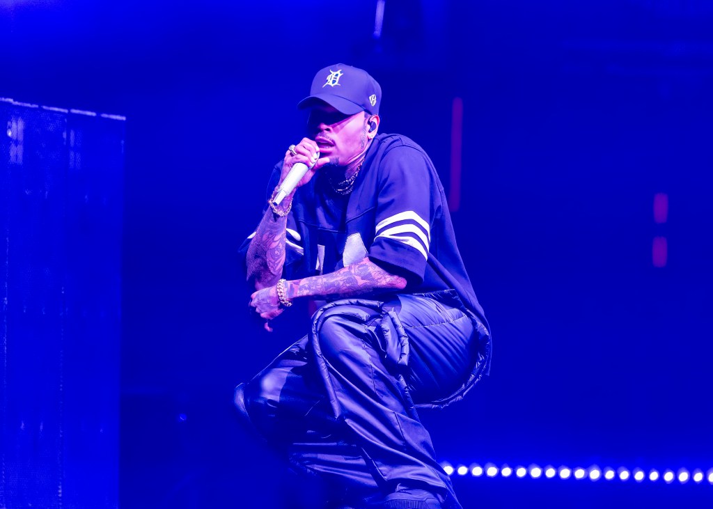 Chris Brown Stuck Mid-Air During Concert Due To Wire Malfunction