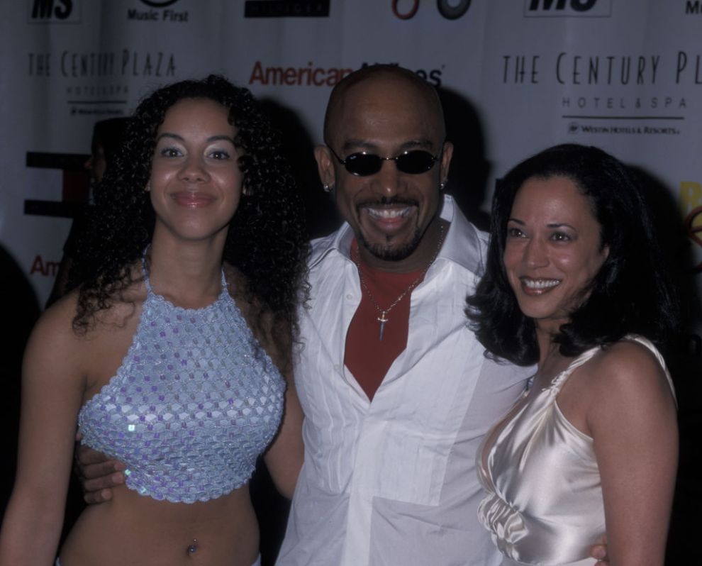 Talk Show Host Montel Williams, daughter Ashley Williams and Kamala Harris attending Eighth Annual Race to Erase Multiple Sclerosis on May 18, 2001 at the Century Plaza Hotel in Century City, California.