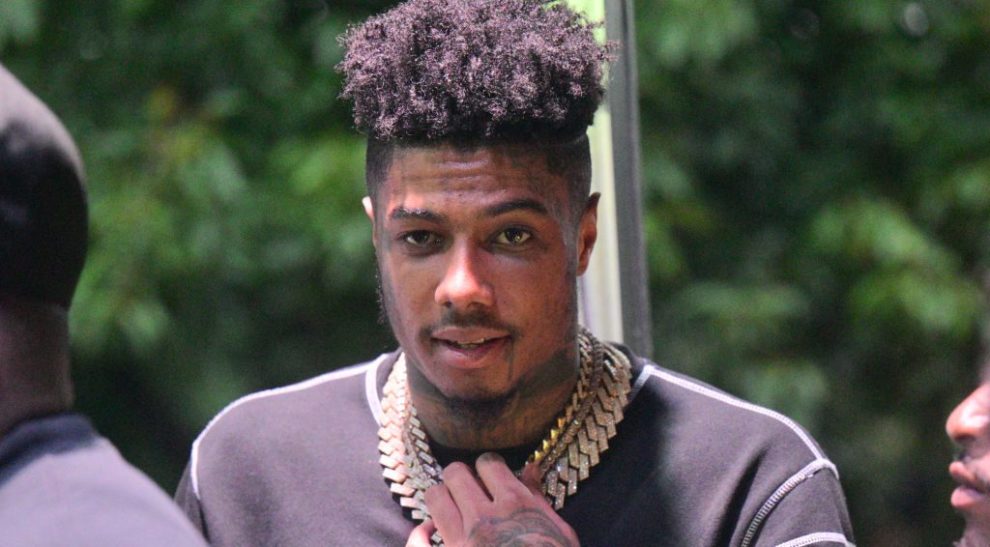 ATLANTA, GA - SEPTEMBER 04: Rapper Blueface attends Atlanta Black Pride Weekend Pure Heat Community Festival at Piedmont Park on September 4, 2022 in Atlanta, Georgia.