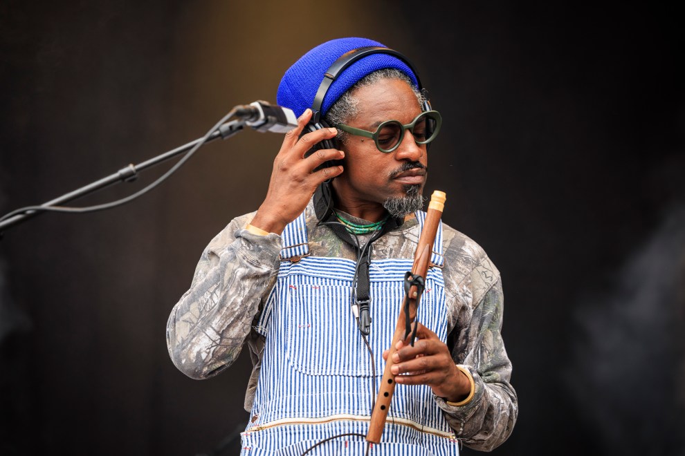 OSLO, NORWAY - AUGUST 08: Andre 3000 performs on stage at the Øyafestivalen on August 08, 2024 in Oslo, Norway.