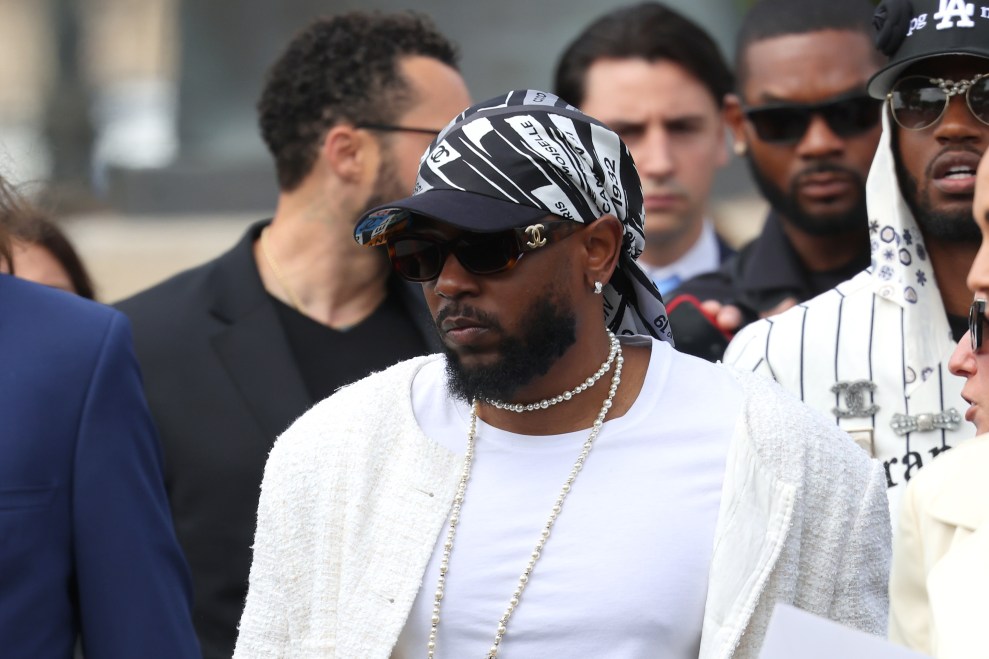 PARIS, FRANCE - JULY 04: Kendrick Lamar attends the Chanel Haute Couture Fall/Winter 2023/2024 show as part of Paris Fashion Week on July 04, 2023 in Paris, France.