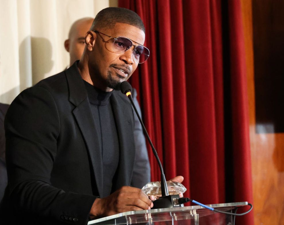 Jamie Foxx accepts the Producers Award onstage during the AAFCA Special Achievement Honorees Luncheon at The Los Angeles Athletic Club on March 03, 2024 in Los Angeles, California.