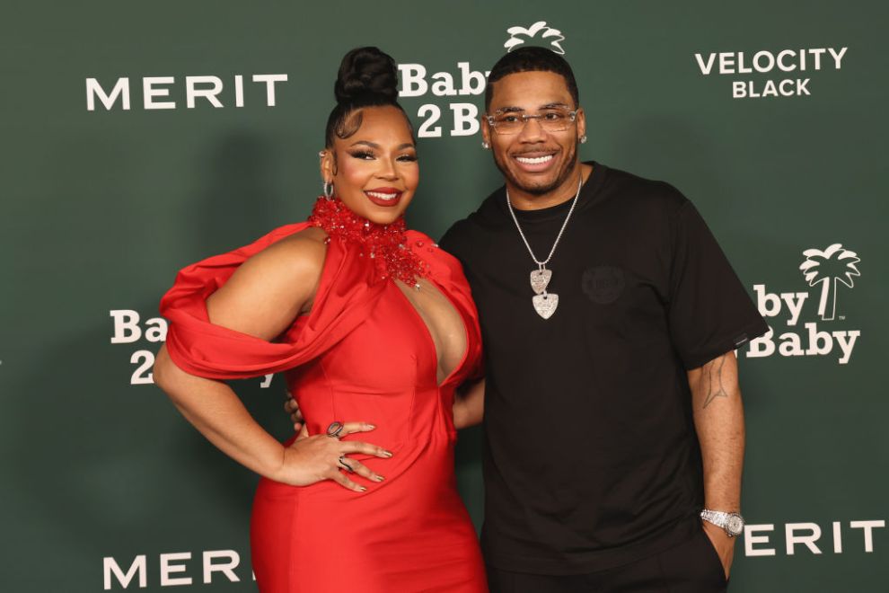 Ashanti and Nelly attend the 2024 Baby2Baby Gala at Pacific Design Center on November 09, 2024 in West Hollywood, California.