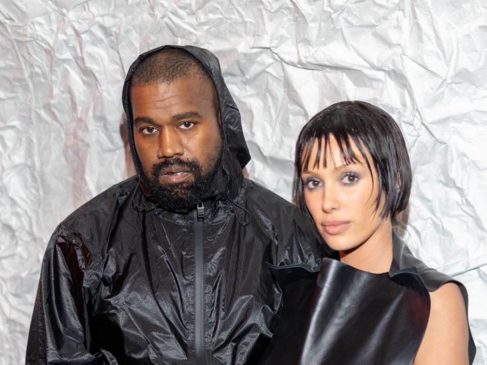 Kanye West and Bianca Censori attends the Marni fashion show during the Milan Fashion Week Womenswear Fall/Winter 2024-2025 on February 23, 2024 in Milan, Italy.