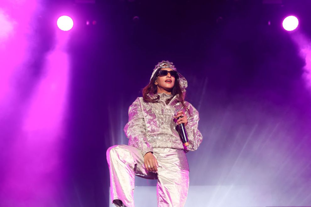STOCKHOLM, SWEDEN - JUNE 14: M.I.A. performs on stage at Rosendal Garden Party on June 14, 2024 in Stockholm, Sweden.