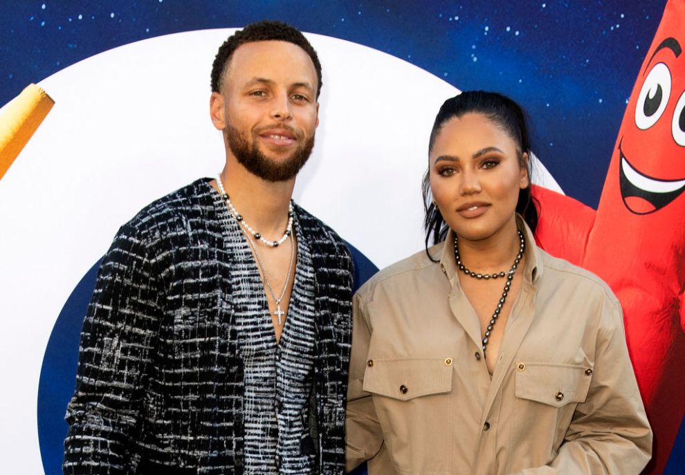 Professional basketball player Stephen Curry and his wife US-Canadian actress Ayesha Curry attend the World Premiere Of Universal Pictures "Nope" at the Chinese theatre in Hollywood, California, July 18, 2022. (Photo by VALERIE MACON / AFP)