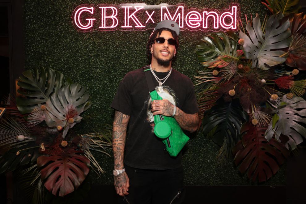 LOS ANGELES, CALIFORNIA - JULY 10: LiAngelo Ball attends GBK Pre-ESPY Luxury Lounge presented by MEND on July 10, 2024 in Los Angeles, California.