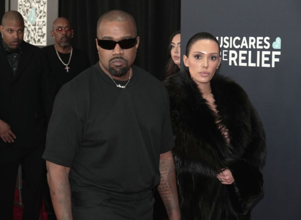 Kanye West and Bianca Censori attend the 67th GRAMMY Awards at Crypto.com Arena on February 02, 2025 in Los Angeles, California.