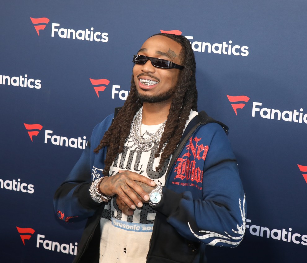 NEW ORLEANS, LOUISIANA - FEBRUARY 08: Quavo attends 2025 Fanatics Super Bowl Party at The Sugar Mill on February 08, 2025 in New Orleans, Louisiana.
