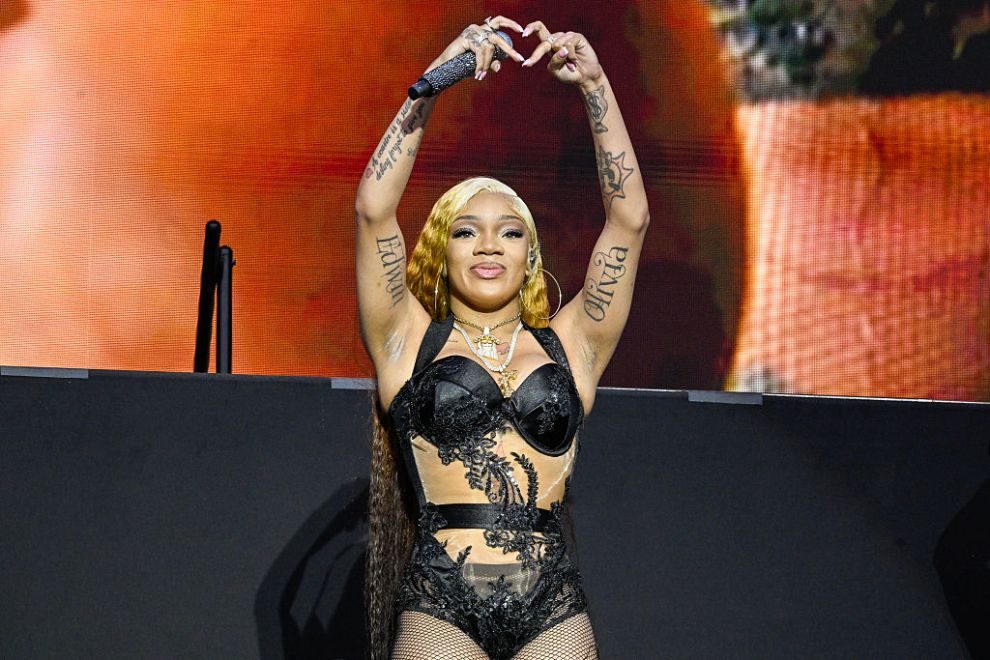 Glorilla performs during the 2025 Dreamville Music Festival at Dorothea Dix Park on April 06, 2025 in Raleigh, North Carolina.