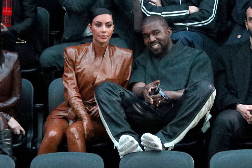 Kim Kardashian and Kanye West attend the Balenciaga show as part of the Paris Fashion Week Womenswear Fall/Winter 2020/2021 on March 01, 2020 in Paris, France.