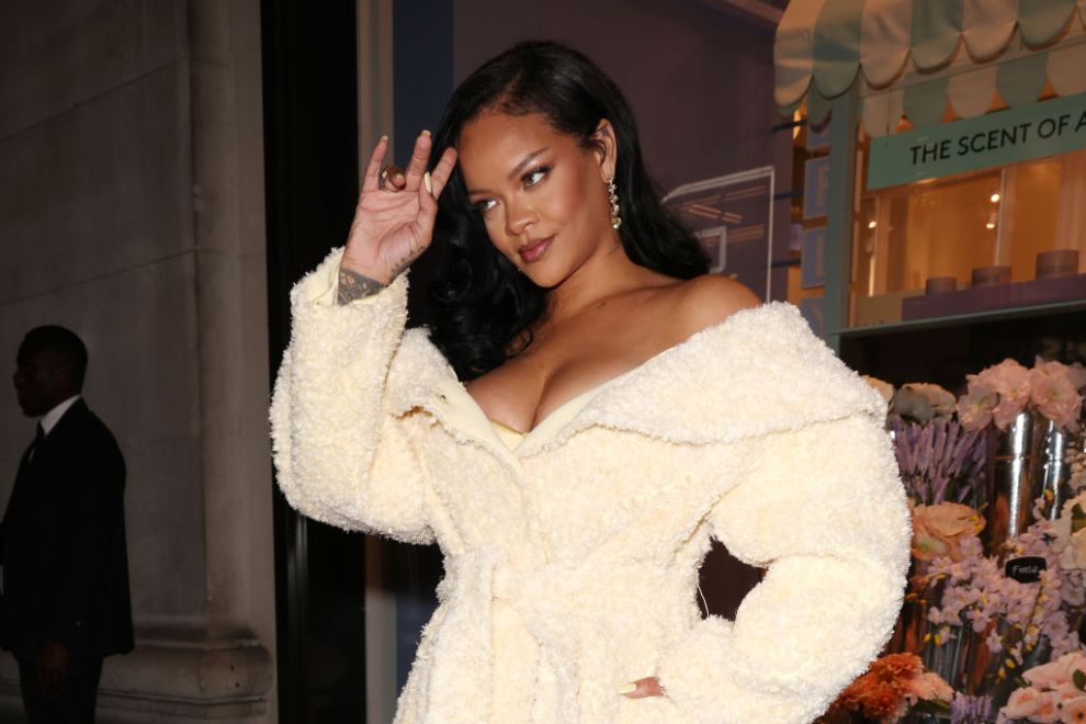 Rihanna is seen at the Launch of Fenty Hair at Selfridges on September 16, 2024 in London, England.