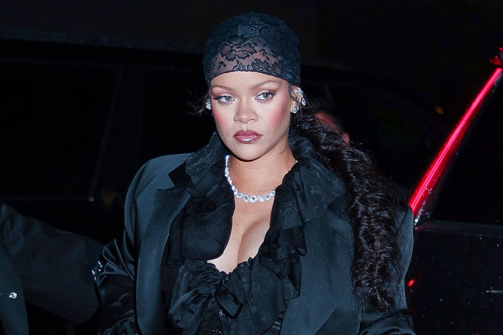 Rihanna seen at the Met-Gala after party at the 'Jean's' in NoHo on May 05, 2025 in New York City.
