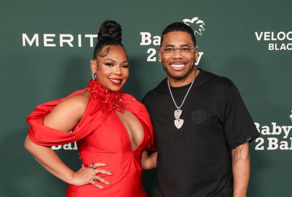 Ashanti and Nelly attend the 2024 Baby2Baby Gala on November 09, 2024 in West Hollywood, California.