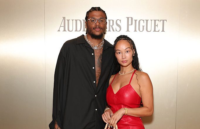 Jalen Green and Draya Michele attend Audemars Piguet's special evening with Vogue to celebrate 150th Anniversary on May 28, 2025 in Los Angeles, California