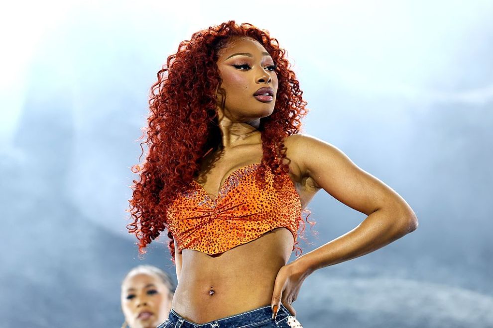 INDIO, CALIFORNIA - APRIL 20: (FOR EDITORIAL USE ONLY) (EXCLUSIVE ACCESS) Megan Thee Stallion performs at Coachella Stage during the 2025 Coachella Valley Music and Arts Festival on April 20, 2025 in Indio, California.