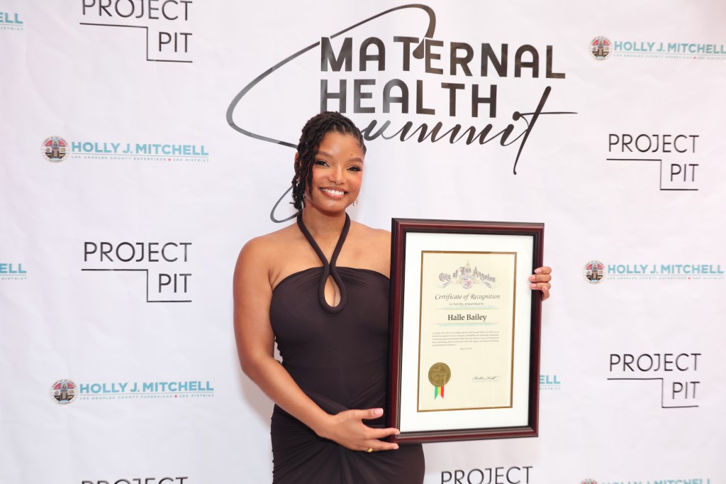Halle Bailey Honored In Los Angeles For Maternal Health Advocacy
