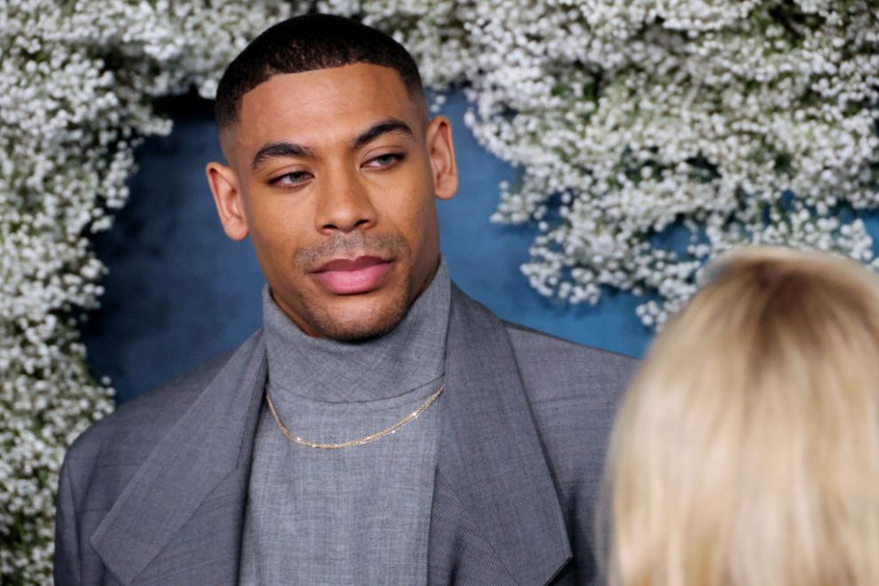 Aaron Pierre attends 7th Annual American Black Film Festival Honors at SLS Hotel, a Luxury Collection Hotel, Beverly Hills on February 17, 2025 in Los Angeles, California.