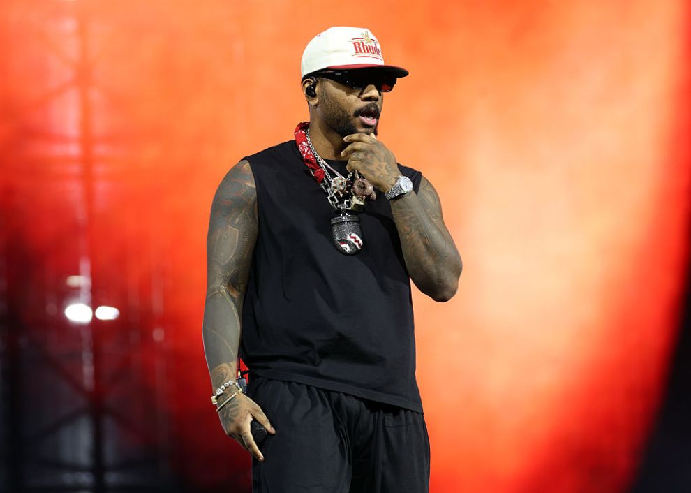 Bryson Tiller performs onstage as a special guest of Drake during day one of Wireless Festival 2025 at Finsbury Park on July 11, 2025 in London, England.