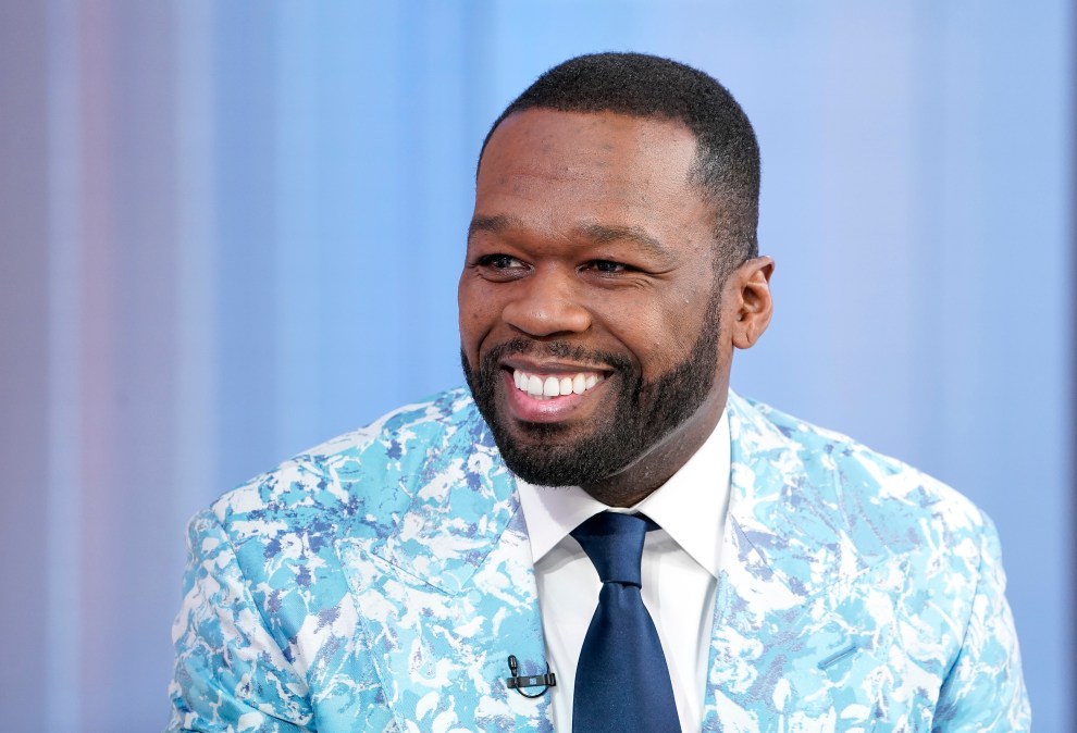 NEW YORK, NEW YORK - SEPTEMBER 30: Curtis "50 Cent" Jackson visits "Fox & Friends" to discuss his new Fox Nation show "50 Ways to Catch a Killer" at Fox News Channel Studios on September 30, 2025 in New York City.