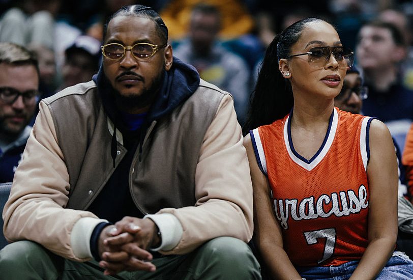 Carmelo Anthony & La La Go Viral At Kiyan Anthony’s Syracuse Game